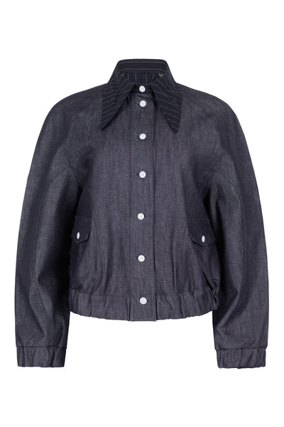 Brooke Denim Bomber Jacket – belkysstudio